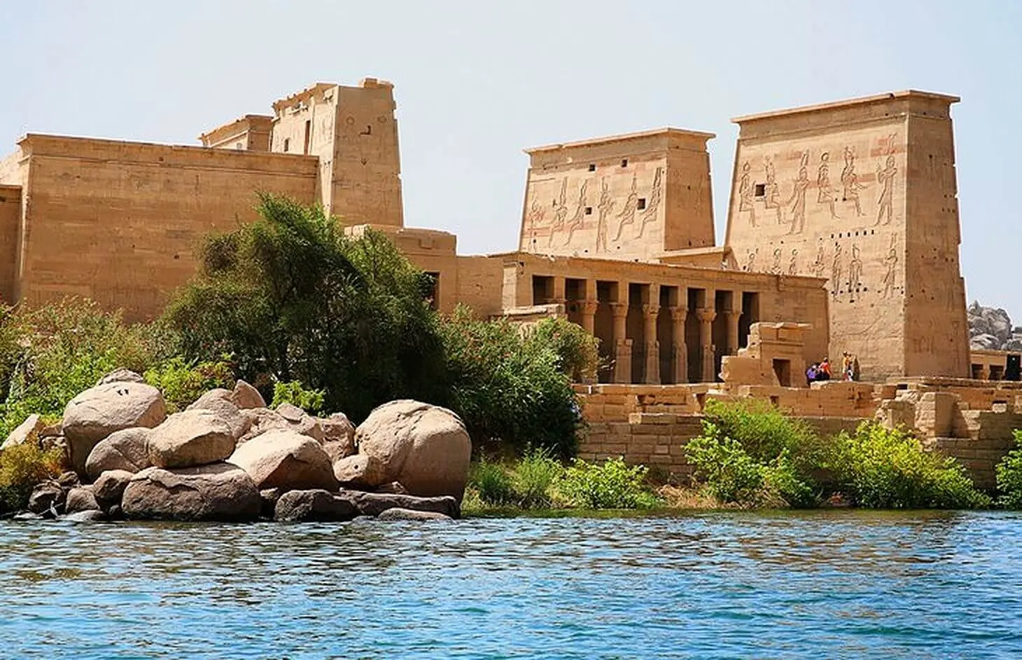 Philae Temple beside the Nile near Aswan
