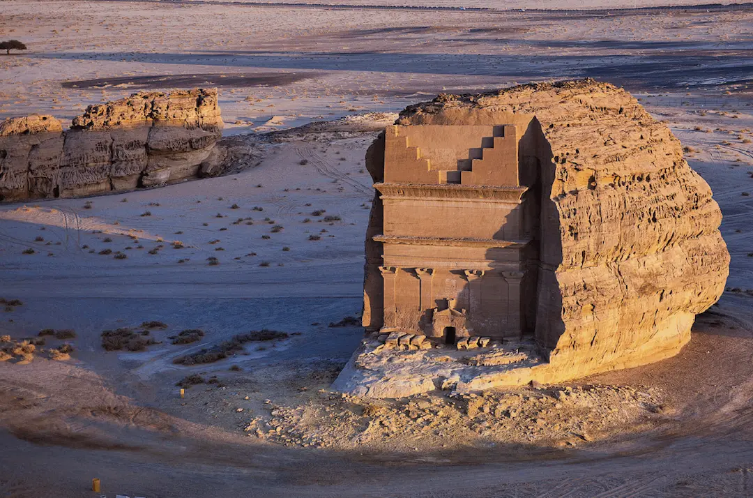 Qasr al-Farid rock-cut tomb at Hegra, AlUla